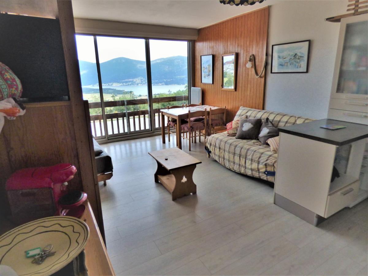 "Les Lupins 10" Residence "Les Lupins" Studio Cabine Pkg-100M Telecabine-Vue Lac, Montagne, Village Les Angles  Exterior foto